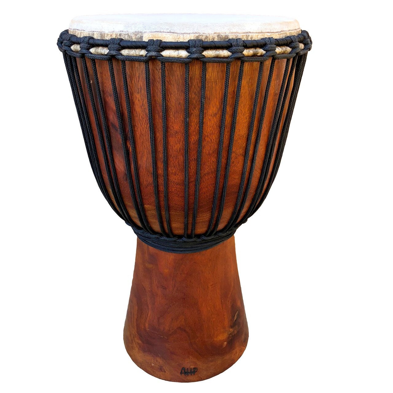 Djembé du Mali Paragon en bois de coeur - 13 x 24 (uni) par Africa Heartwood Project