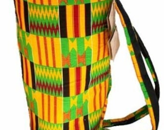 Classical Heartwood Cloth Djembe Bag - Large Size (fits13x24 drum) by Africa Heartwood Project