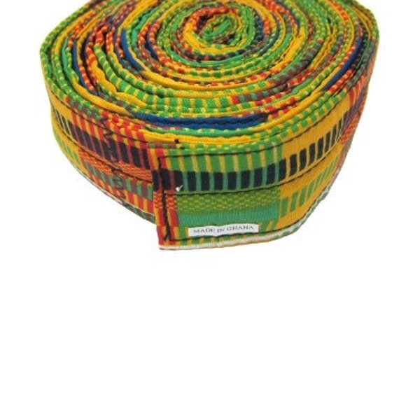 Djembe Standing Strap - 2in x14ft - Deluxe Lapa Cloth Print by Africa Heartwood Project