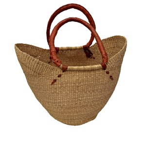 Large Natural African Shopping Basket - Handwoven In | Ubuy - View #9