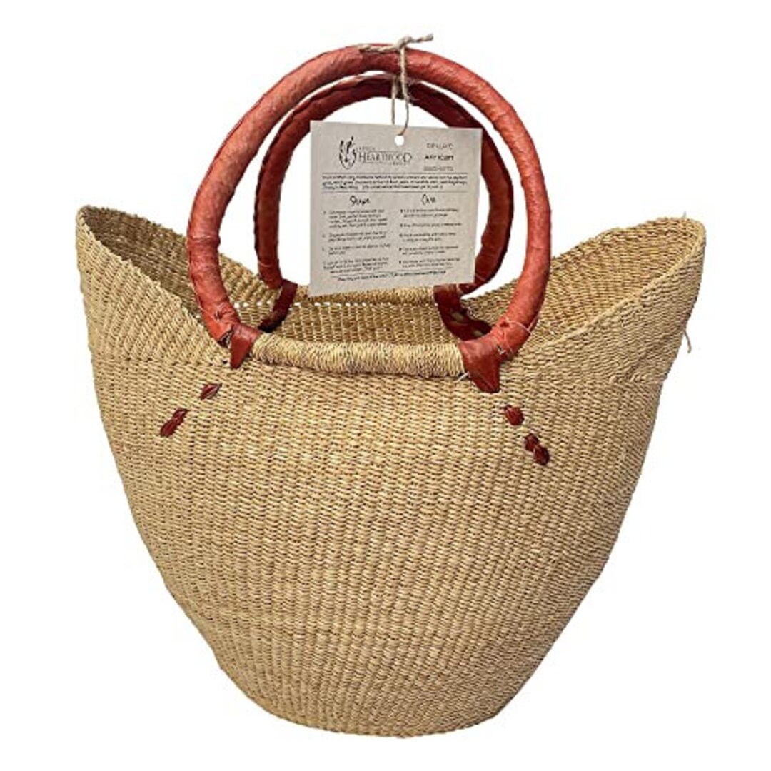 Large Natural African Shopping Basket - Handwoven In | Ubuy - View #2