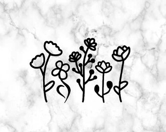 Floral NEDA Symbol Vinyl Decal Sticker // Car decal, laptop sticker, water bottle sticker // mental health, eating disorder recovery