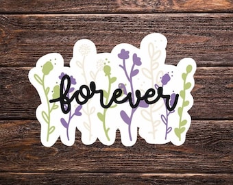 Twilight "Forever" Meadow Vinyl Sticker // laptop sticker, water bottle sticker // movie, book, Midnight Sun, Edward, Bella, Forks WA