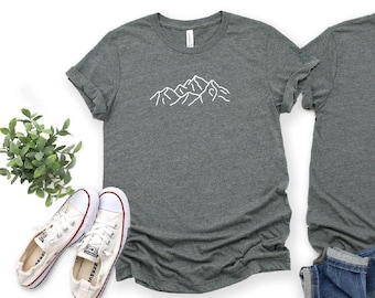 Iron On Decal - NEDA Symbol Mountain Range // make your own shirt, sweatshirt, hat, tote bag // mental health, eating disorder recovery walk