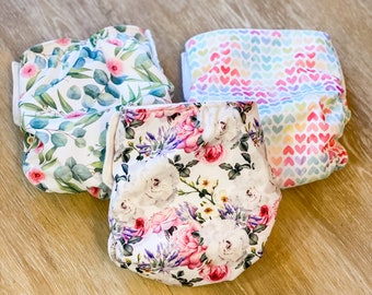 Koly/® Newborn Baby Cloth Diaper Adjustable Reusable Washable Nappy Non-Disposable Nappies Blue