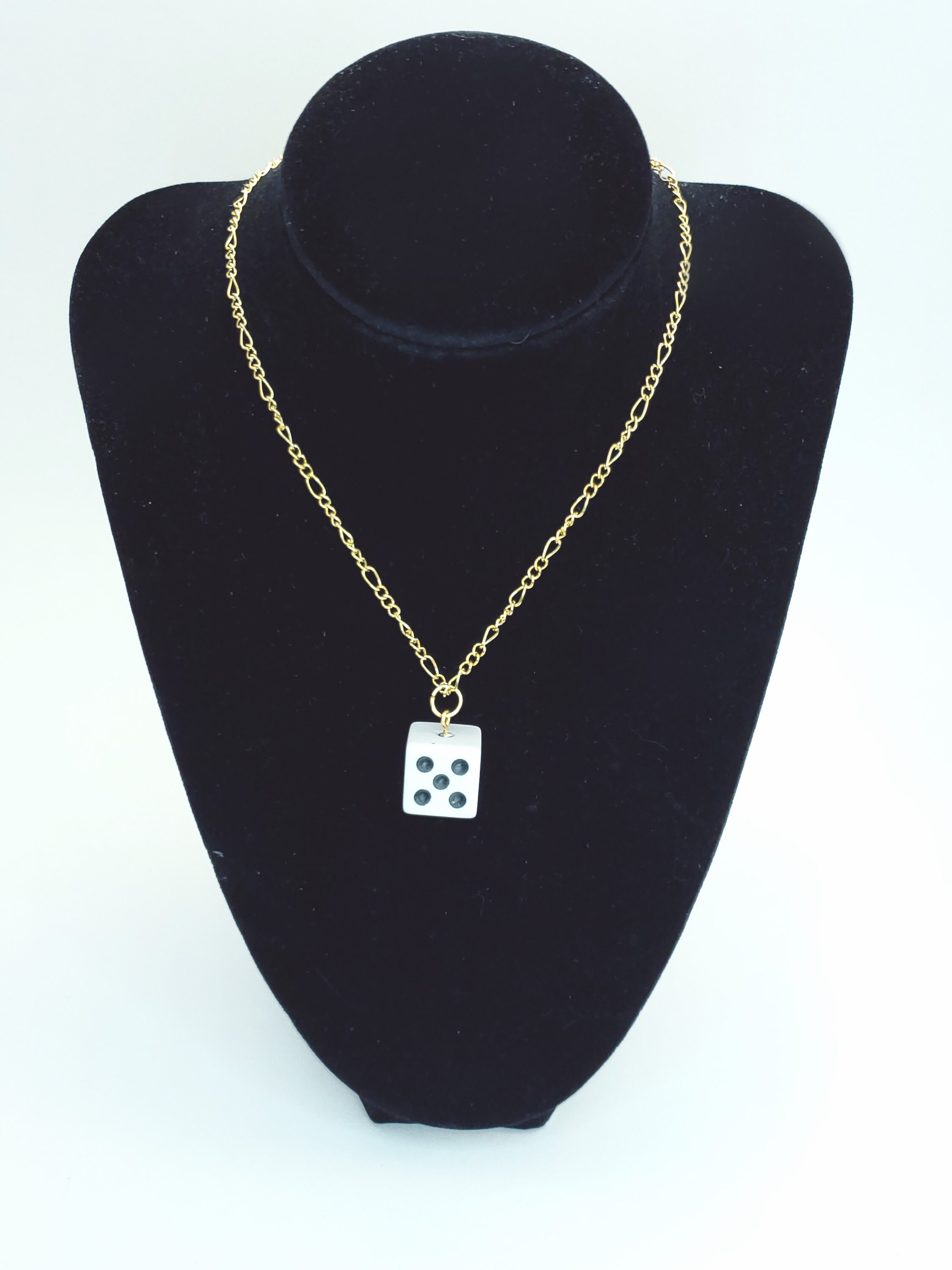 Dice Necklace Basic Die on Gold Chain Necklace// Dnd // D&D Etsy