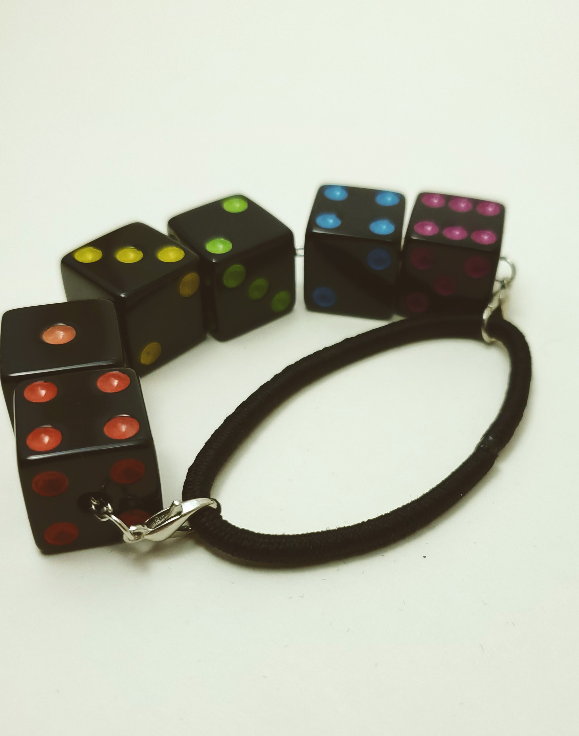 Dice Bracelet Chunky Dice Hair Tie Bracelet // Classic Die // Etsy