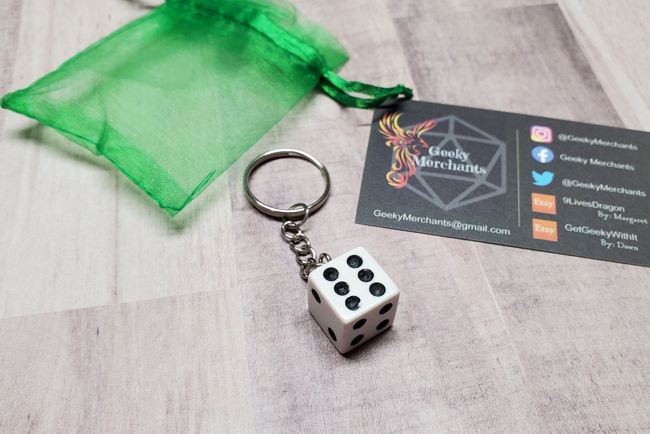 Classic Dice Keychain Casino Geeky Gift Birthday Gift Etsy UK
