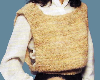 Slipover Vest | Knitting Pattern PDF