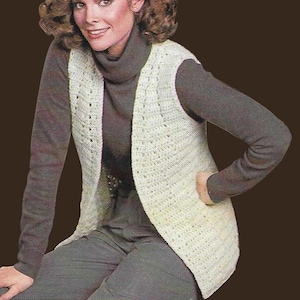 Women's Filet Crochet Vest | Classic Crochet Pattern PDF