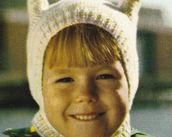 2-6Yrs Kitty Cat Hat | Knitting Pattern PDF