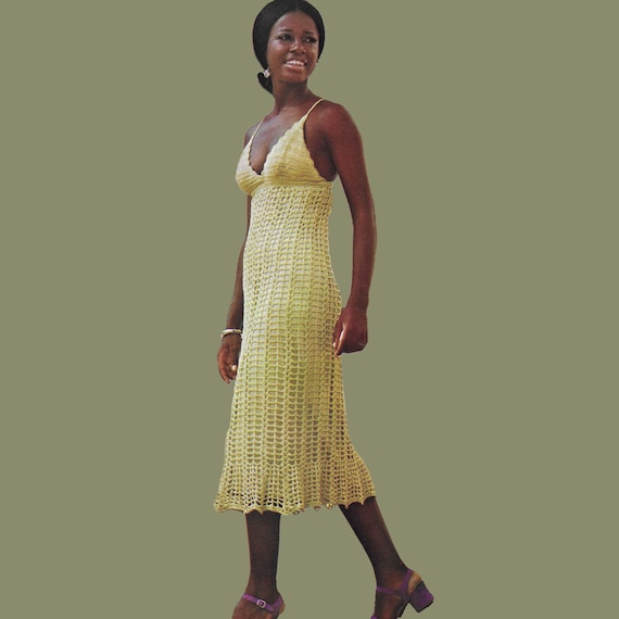 Crochet Summer Slip Dress | Crochet Pattern PDF - Etsy