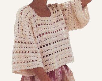Lacy Crochet Pullover | Crochet Pattern PDF