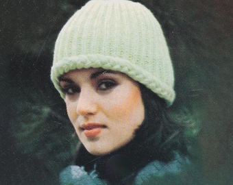 Braided Cable Edge Beanie | Knitting Pattern PDF