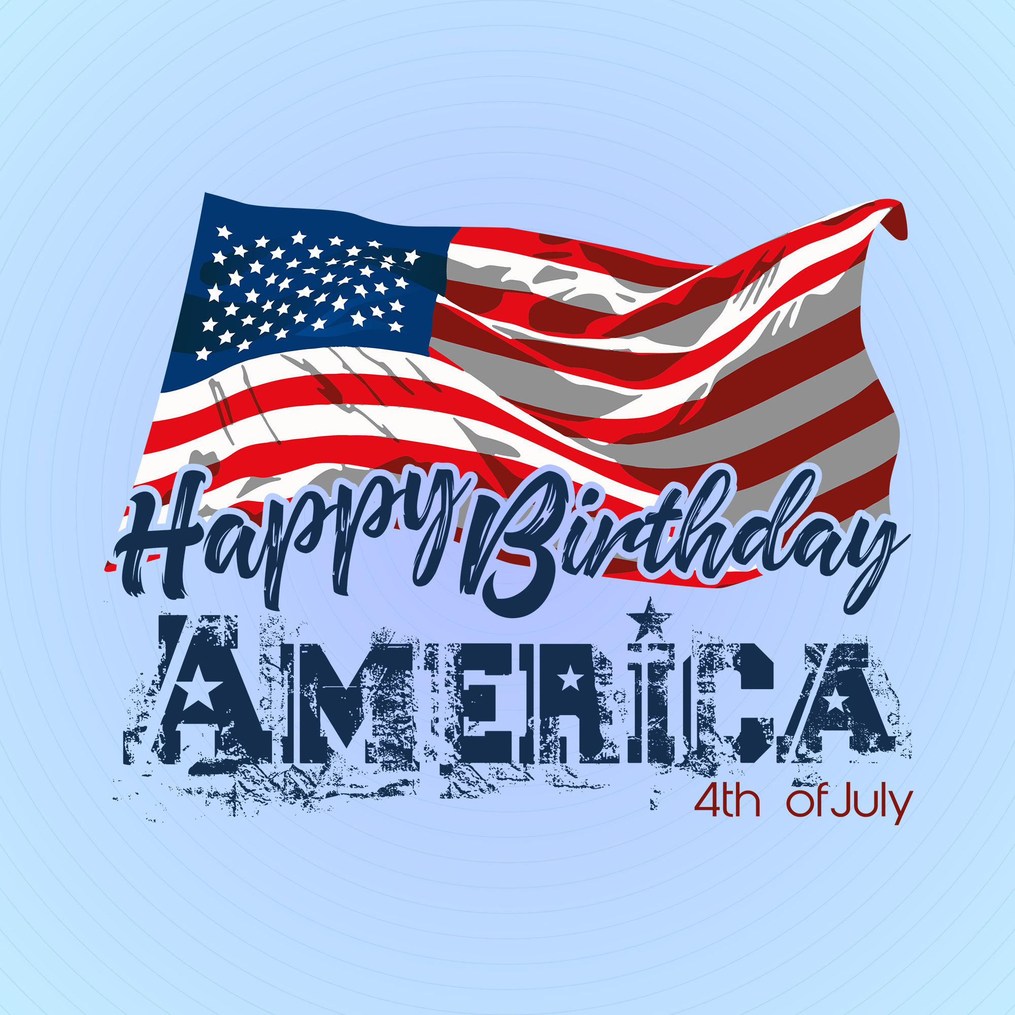 Happy birthday america svg 4th of July svg United States Etsy España