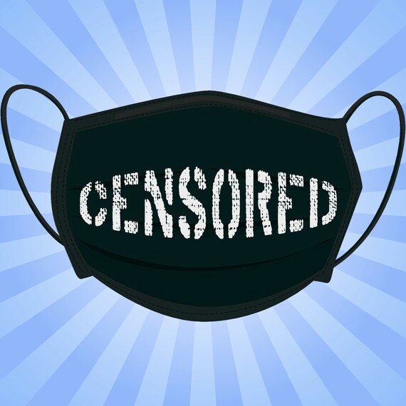 Censored Face Mask Design Svg Svg Mask Design Svg Censored Etsy