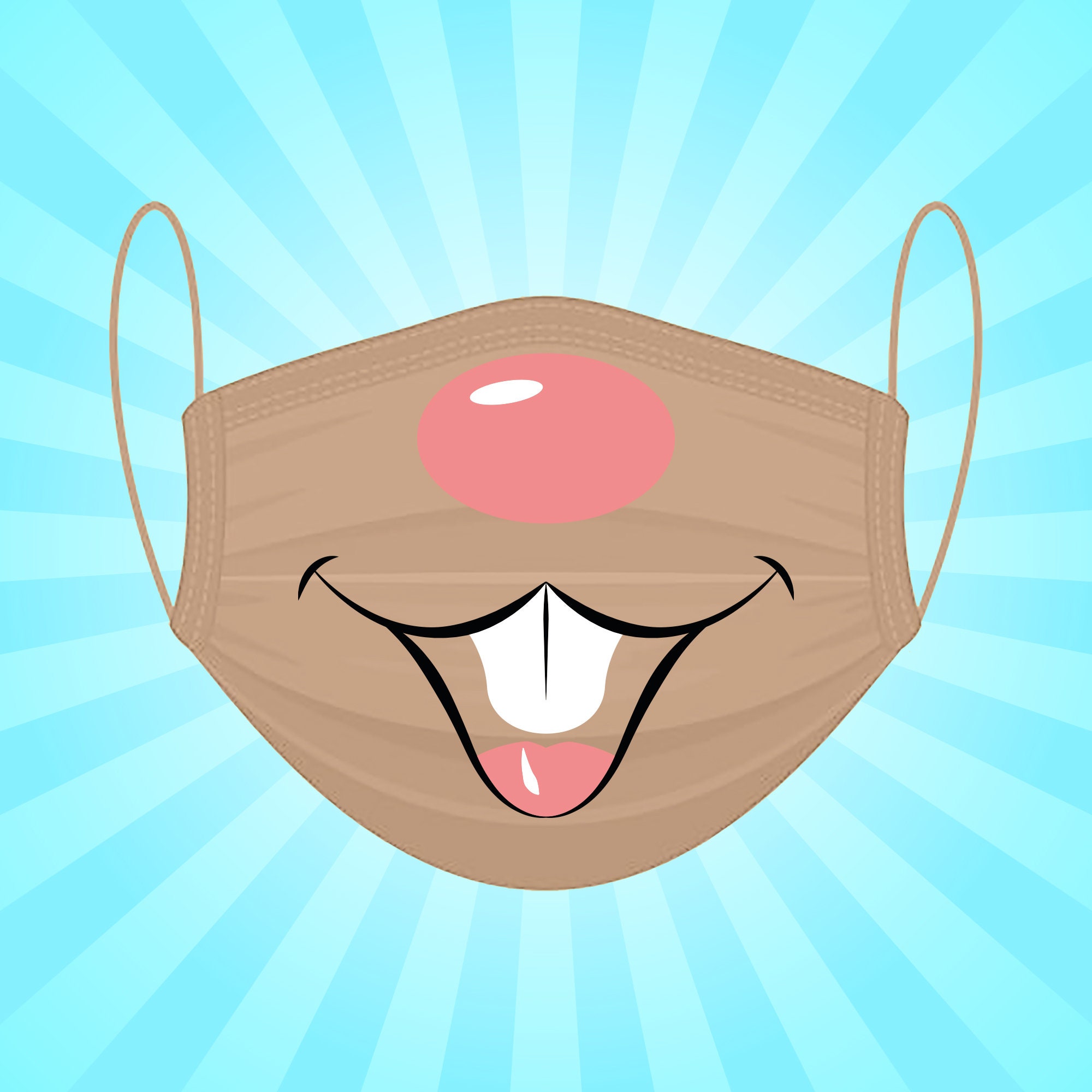 Mouse face mask svg Cute little mouse svg Mouse teeth mask Etsy