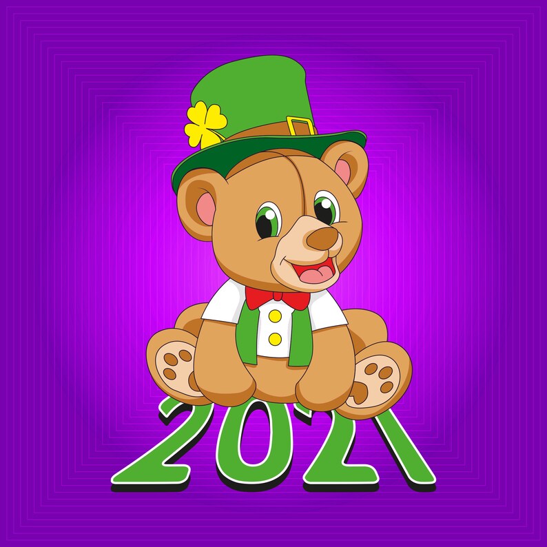 Download St Patricks Baby bear svg St Pattys svg Baby Bear 2021 svg ...