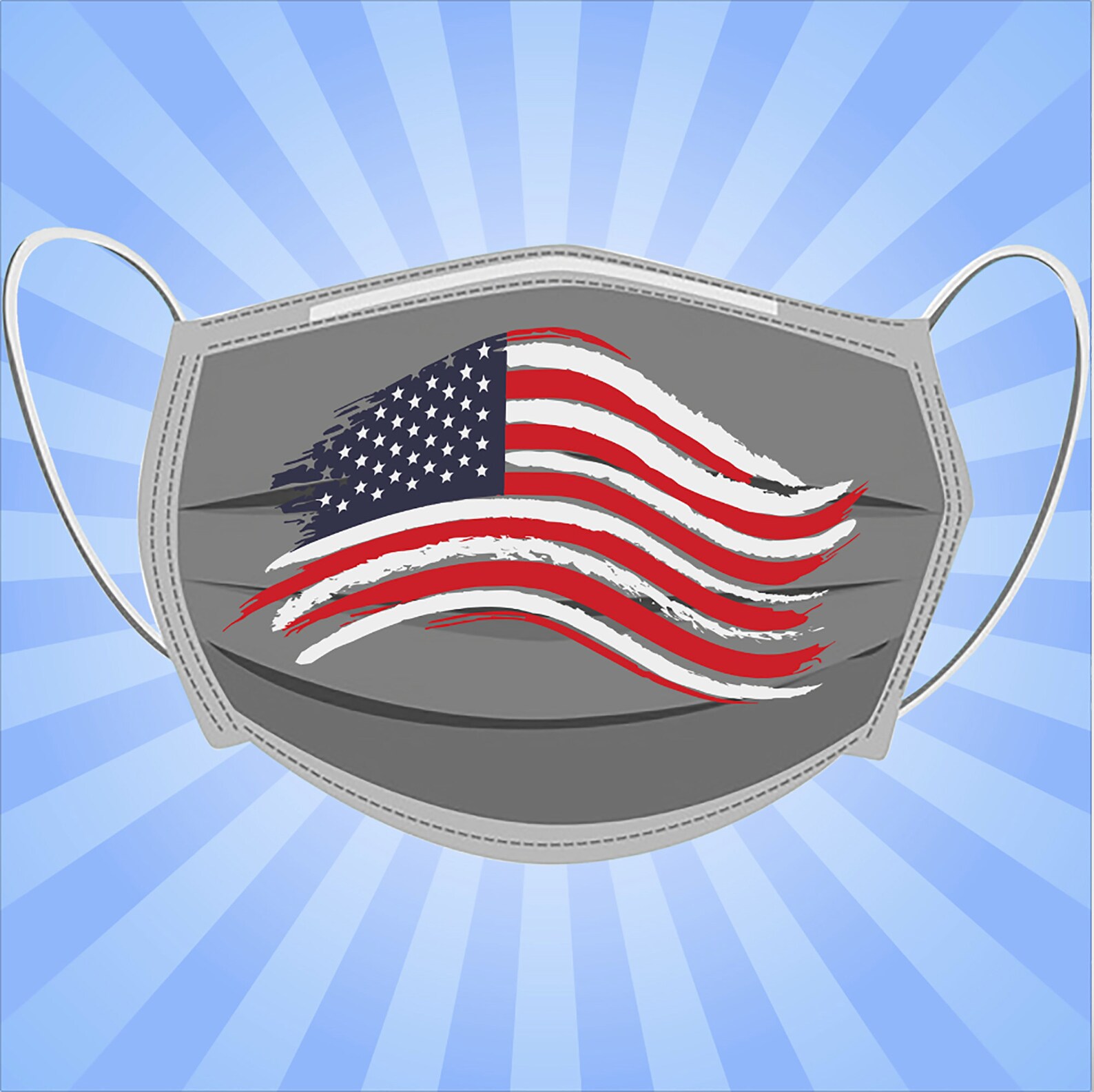 USA Flag Design Face Mask Svg American Face Mask Svg Mask - Etsy