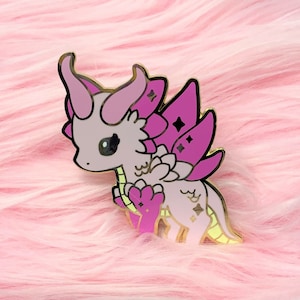 Mythical Creature Flora Dragon Hard Enamel Pin