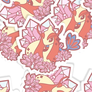 Stickers milotique Monstre aquatique en cristal