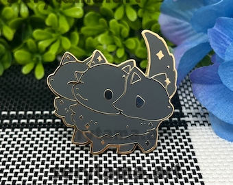 Kawaii Cerberus Enamel Pin: Gold Plated, 2-Inch