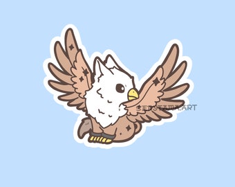 Cute and Kawaii Gryphon or Griffin Stickers-Mythology Cryptid Creature stickers