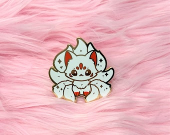Mythical Cryptid Creature Kitsune Hard Enamel Pin - *NOT GRADED*