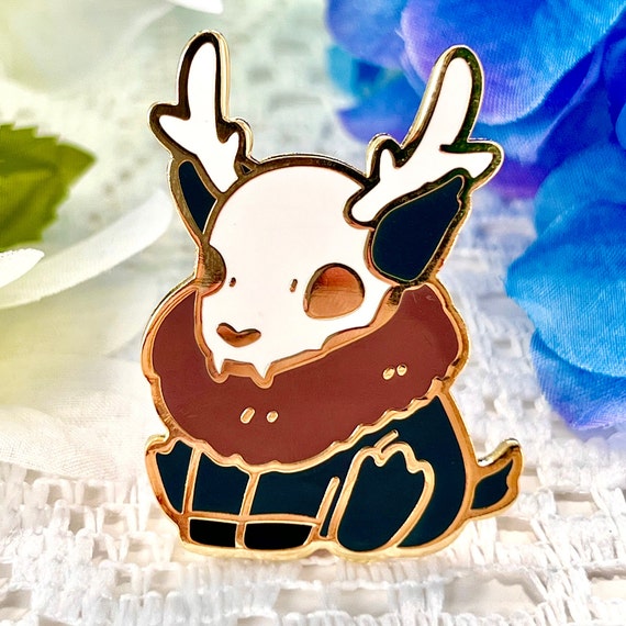 Cute and Kawaii Cryptid Mythical Creature Deer Monster Enamel Pin