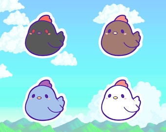 Stardew Valley Chickens Die Cut Stickers Pack!