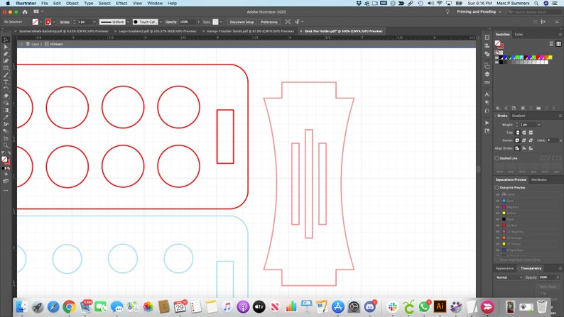 Download Cricut Tools Holder SVG File For 1/4 Acrylic or Wood | Etsy