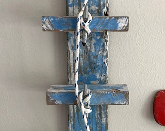 repurposed towel/wine rack, reclaimed pier wood, wine storage, bathroom storage,wine storage