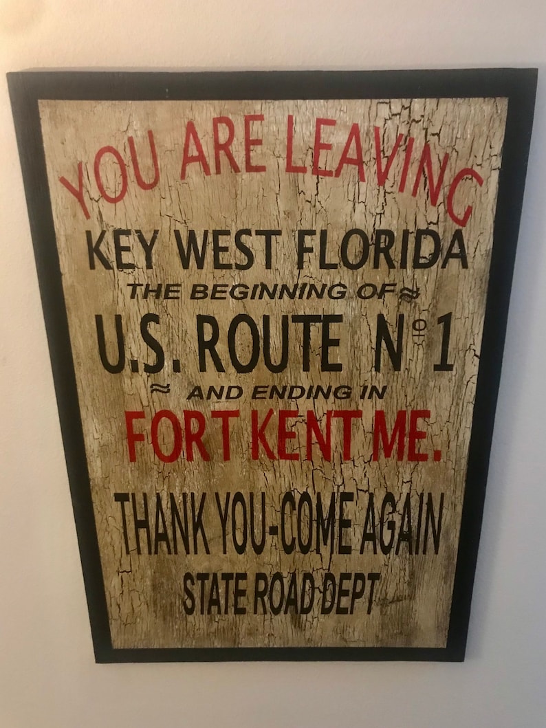 Key West Signs, Key West Road Sign, Beach Signs, Rustic Wood Signs