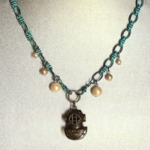 Deep Sea Upcycled Necklace