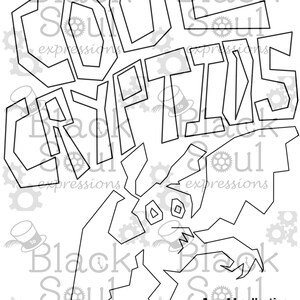 Cool Cryptids Coloring Sheets