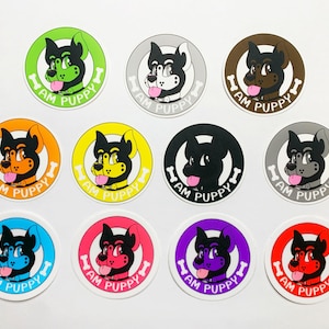 Am Puppy Stickers *NEW COLORS*