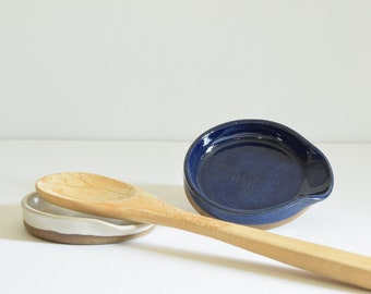Brown Clay Spoon Rest