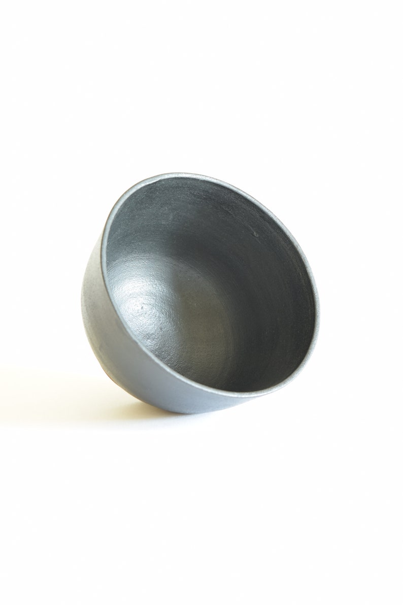 Matte Black Brown Cereal Bowl image 5