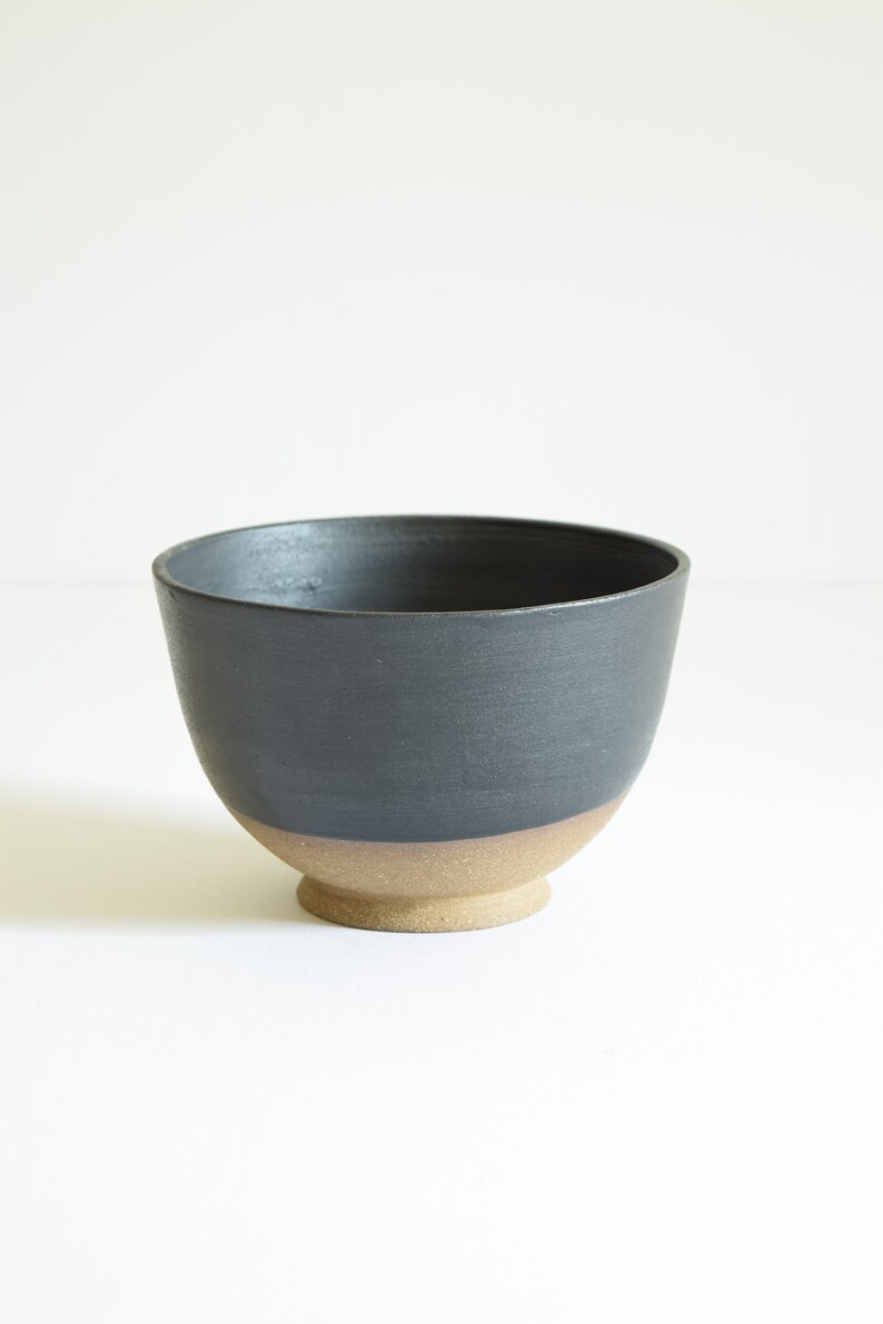 Matte Black Brown Cereal Bowl image 2