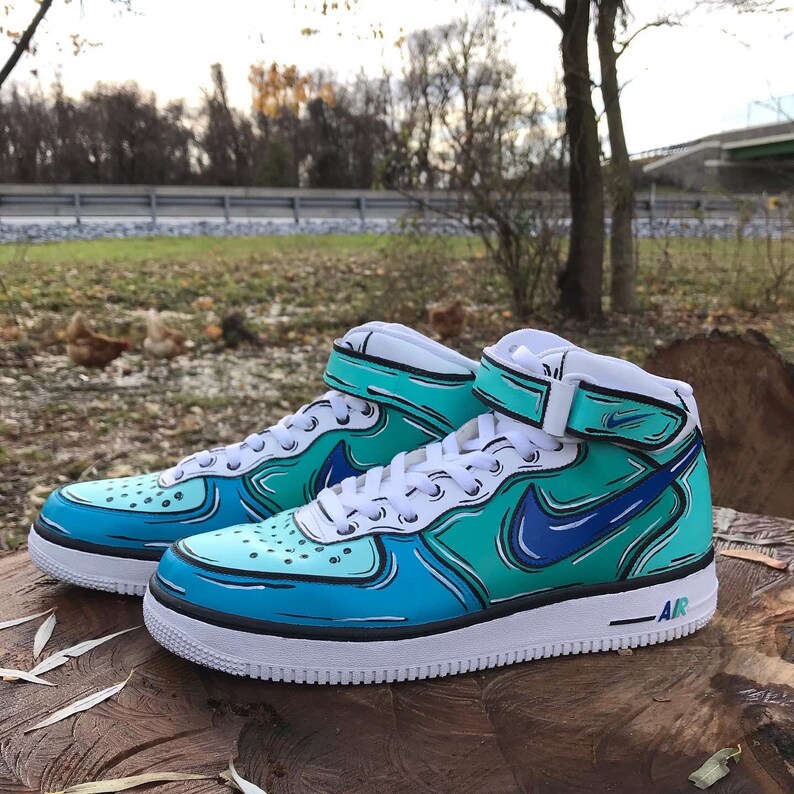 air force 1 high top drawing