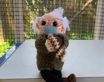 Crochet Bernie/Bernie Mittens/Bernie Sanders Doll