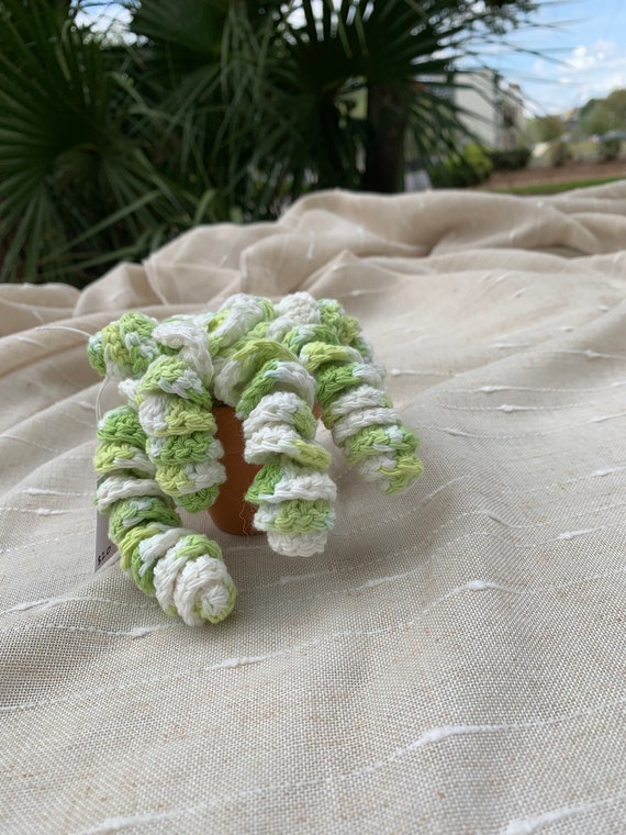 Crochet CactusHandmade Jade Necklace Cactus Ready to Ship