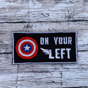 On your left patch, inspired by Captain America and Falcon, exclusive