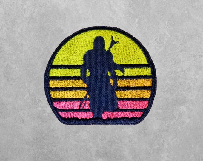 sunset badass stride Mandalorian inspired patch