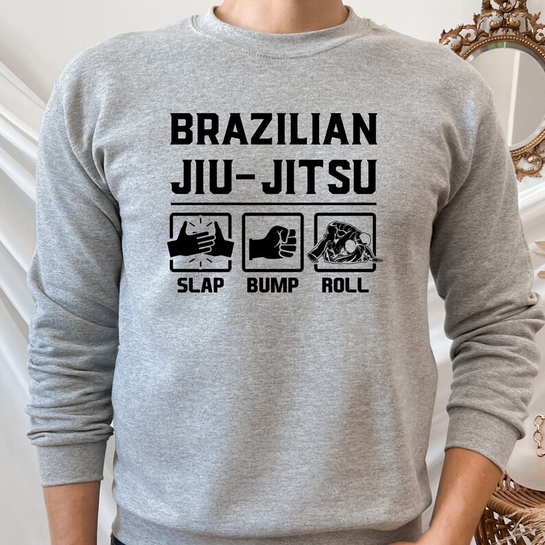 Slap, Bump, Roll Brazilian Jiu Jitsu Established Crewneck, BJJ