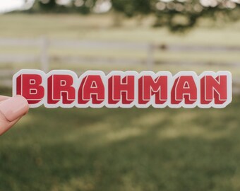 Brahman Show Sticker - Etsy