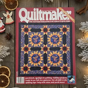 Vintage Quiltmaker Magazine Nov/Dec 1993: 18 Holiday Quilt Patterns