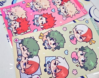 Tododeku + Kiribaku | Sticker Sheet