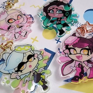 Splatoon: Marina, Pearl, Callie & Marie | Acrylic Charm