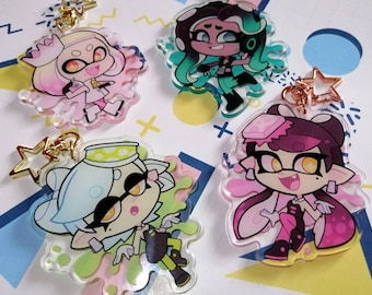 Splatoon: Marina, Pearl, Callie & Marie | Acrylic Charm